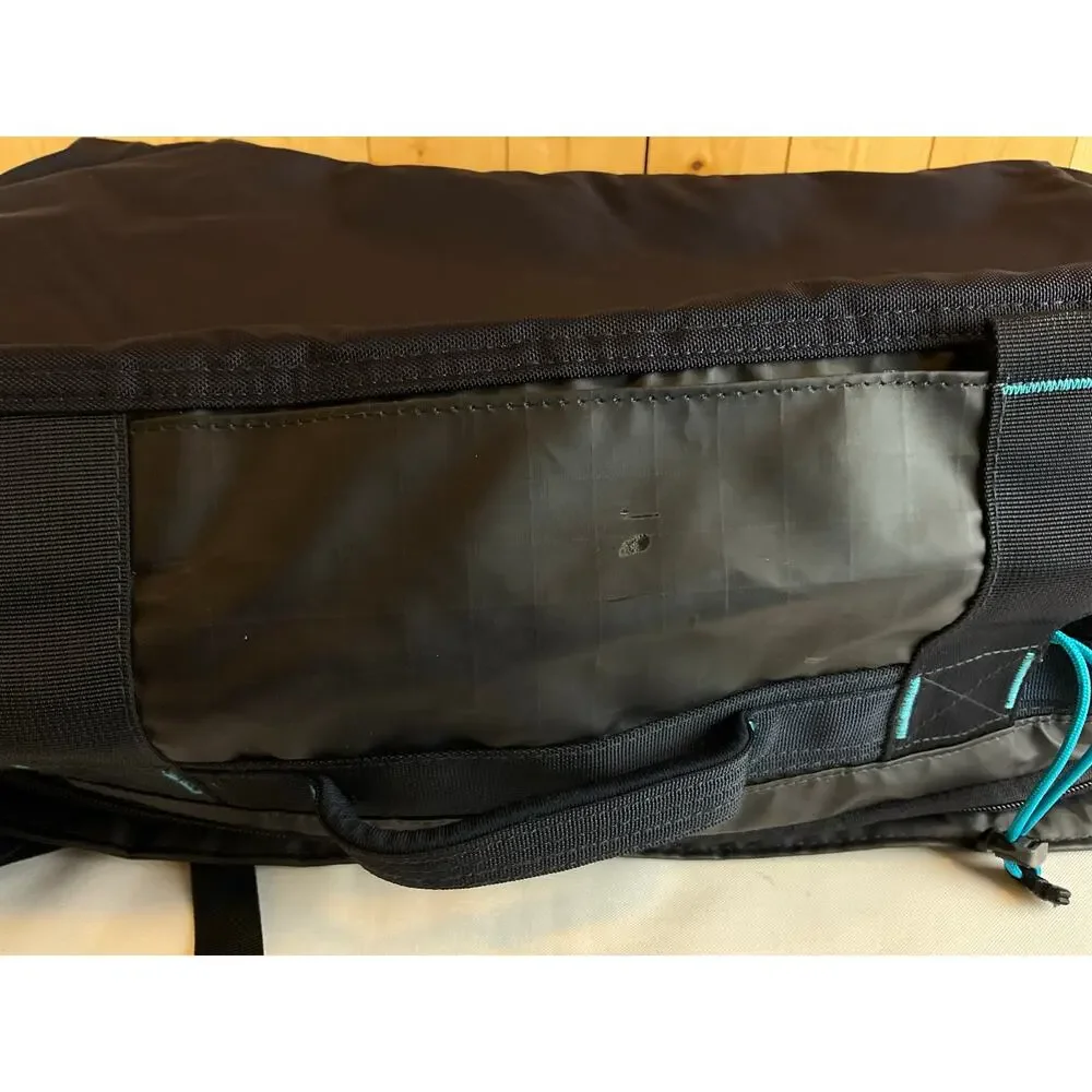 The North Face Base Camp Voyager 32L- Black with teal accent